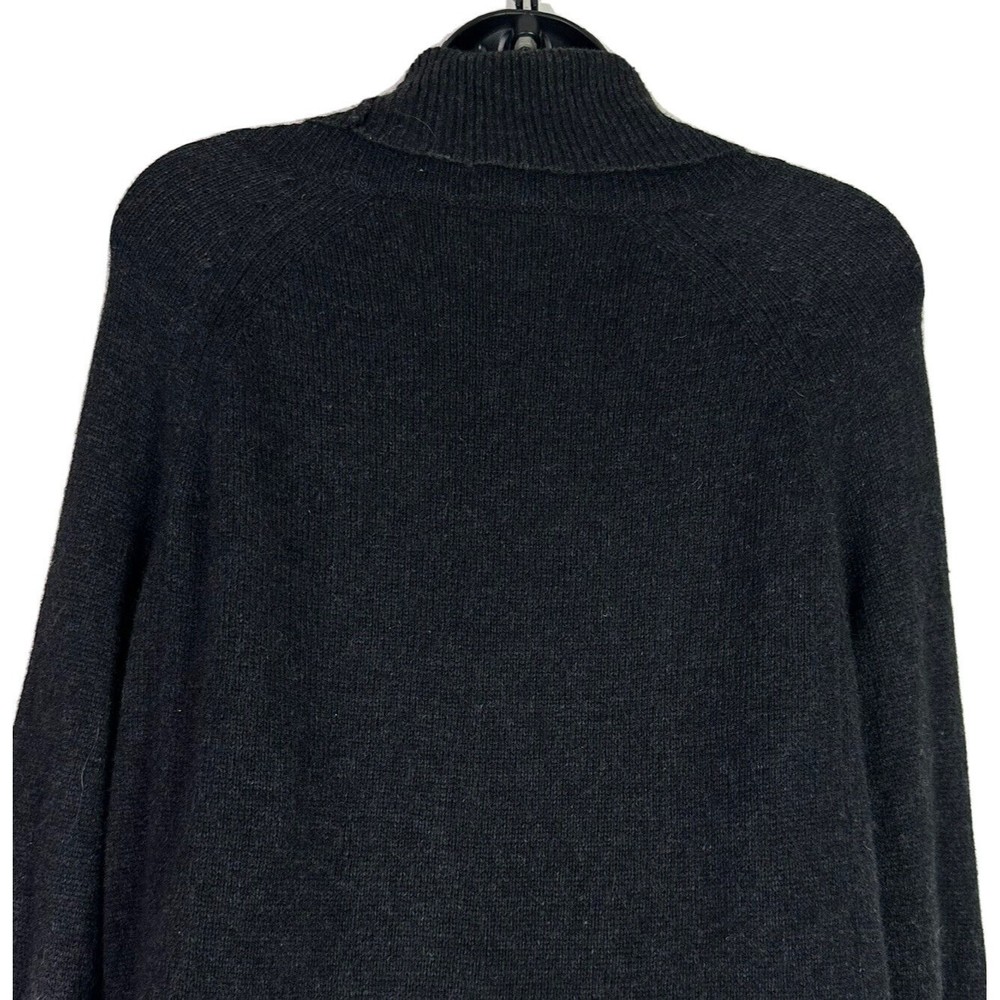 Aritzia Community Alpaca Turtleneck  Ribbed Sweater Top Dark Gray Sz XS - Picture 8 of 10